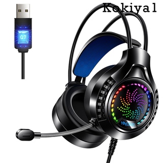 [Kokiya1] Tai Nghe Chơi Game Over-Ear Tai Nghe Khử Tiếng Ồn Với Mic Xoay Được Có Đèn Cho Laptop Điện Thoại Lớp Học Trung Tâm Cuộc Gọi Cắm Và Chạy