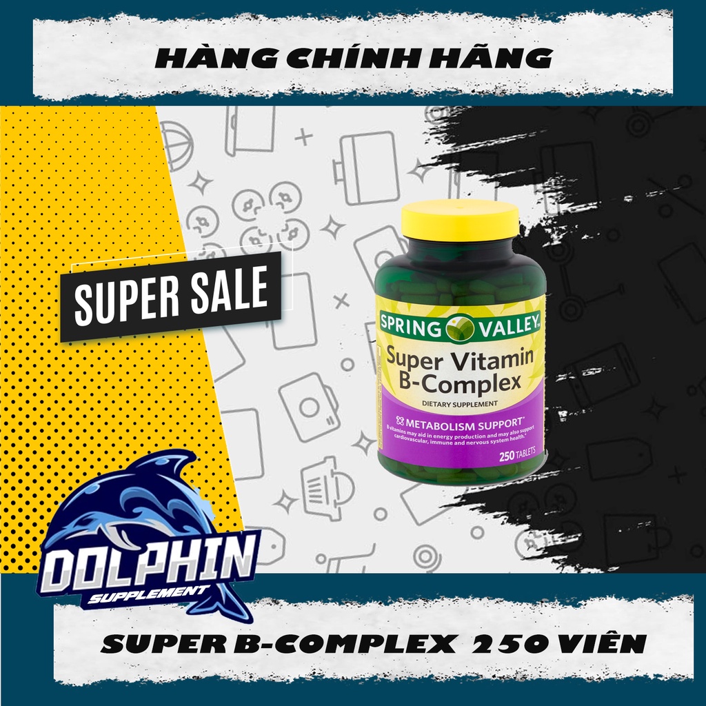 Spring Valley – Super Vitamin B-Complex – 250 viên