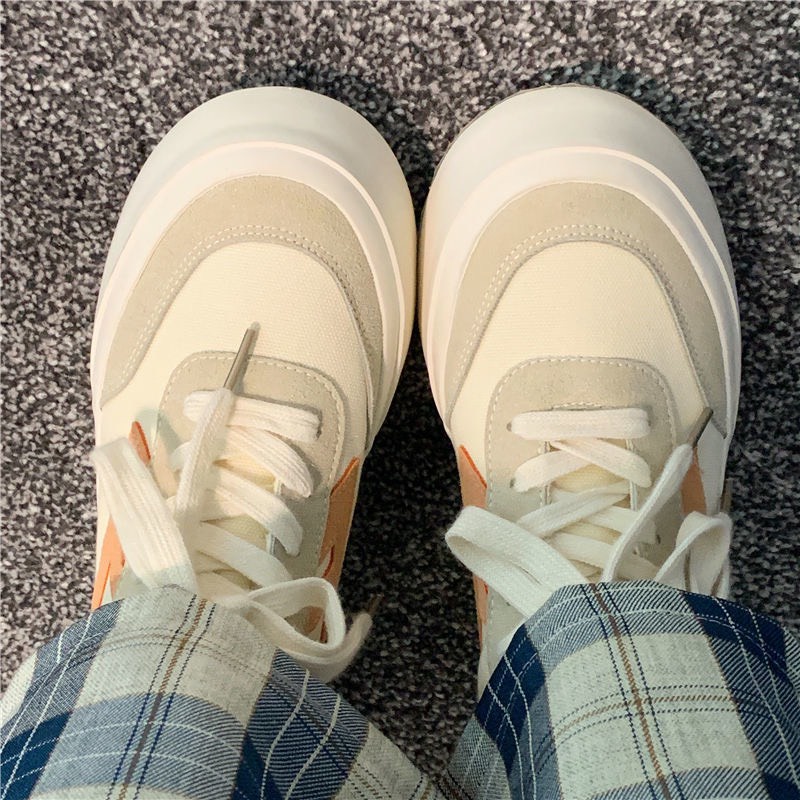 Giày thể thao nữ basic đế dày 2cm phối màu cá tính