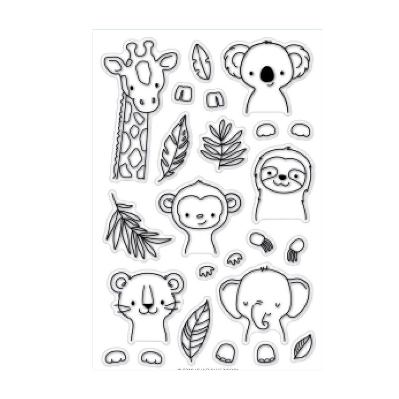 Khuôn Cắt Hình Hươu Cao Cổ Màu Trong Suốt Dùng Để Trang Trí Thiệp / Scrapbook