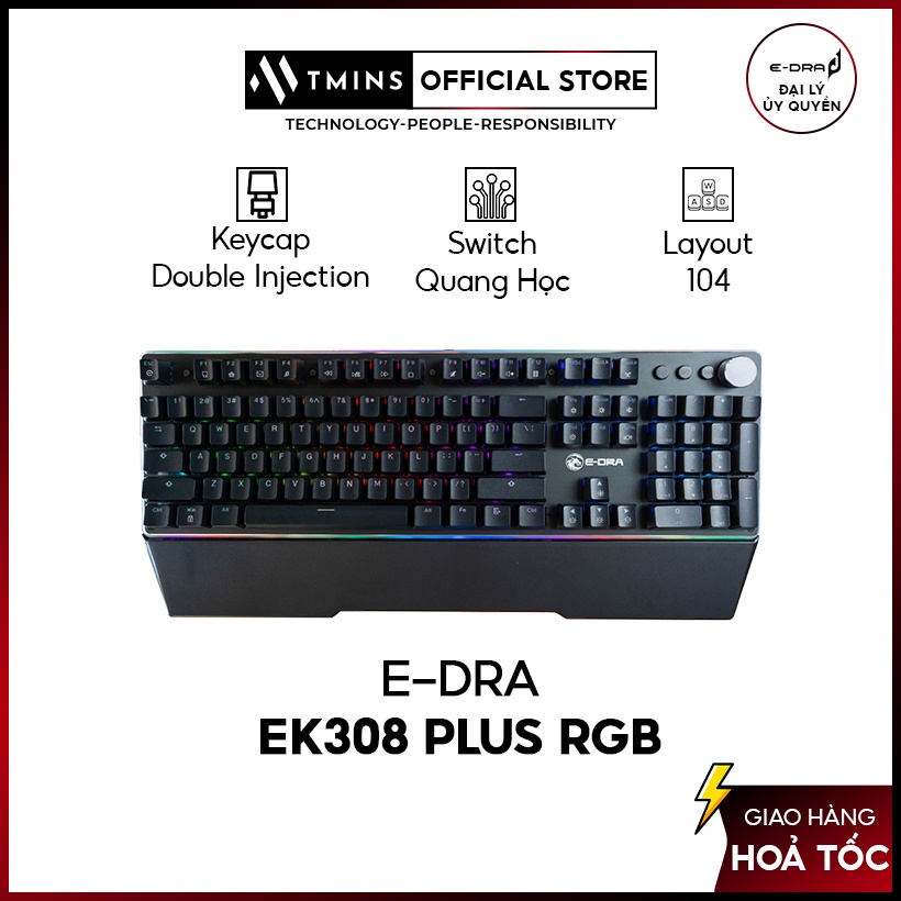 Bàn phím cơ quang E-Dra EK308 RGB