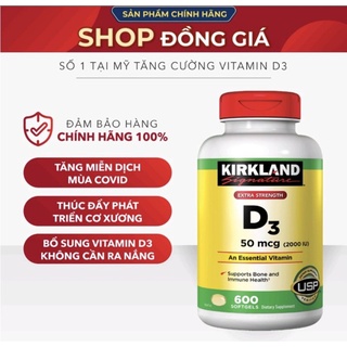 Viên uống vitamin d3 2000 iu vitamin d3 kirkland tăng cường sức khỏe xương - ảnh sản phẩm 6