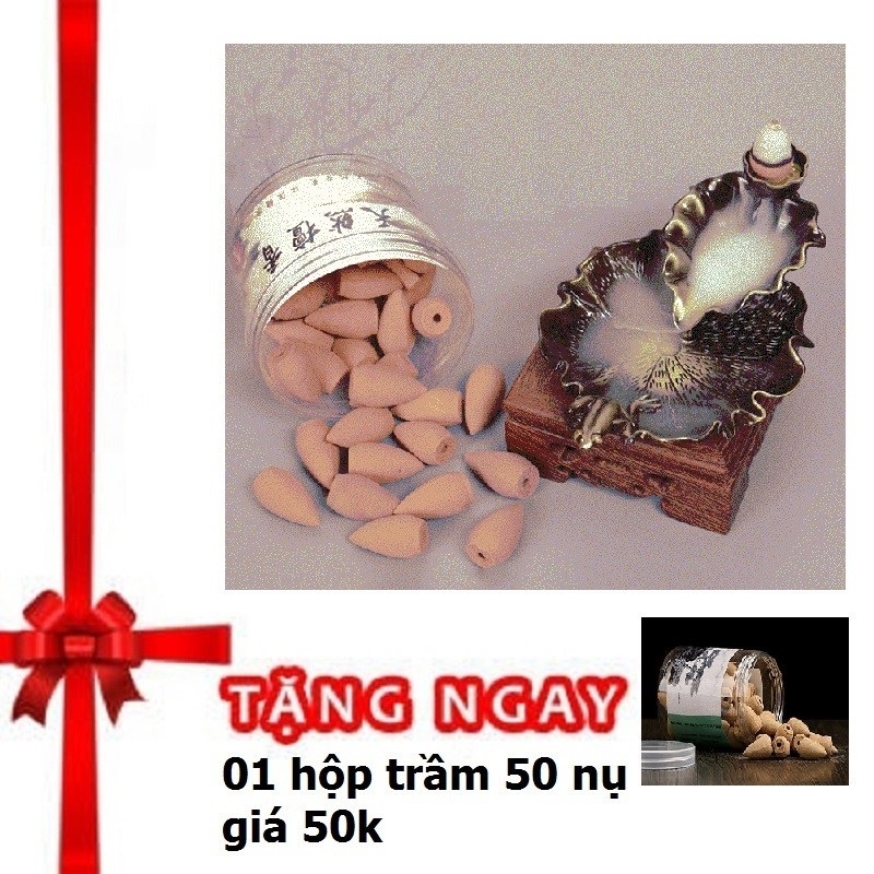 Thác khói đốt trầm nụ khói ngược Hình Lá Sen