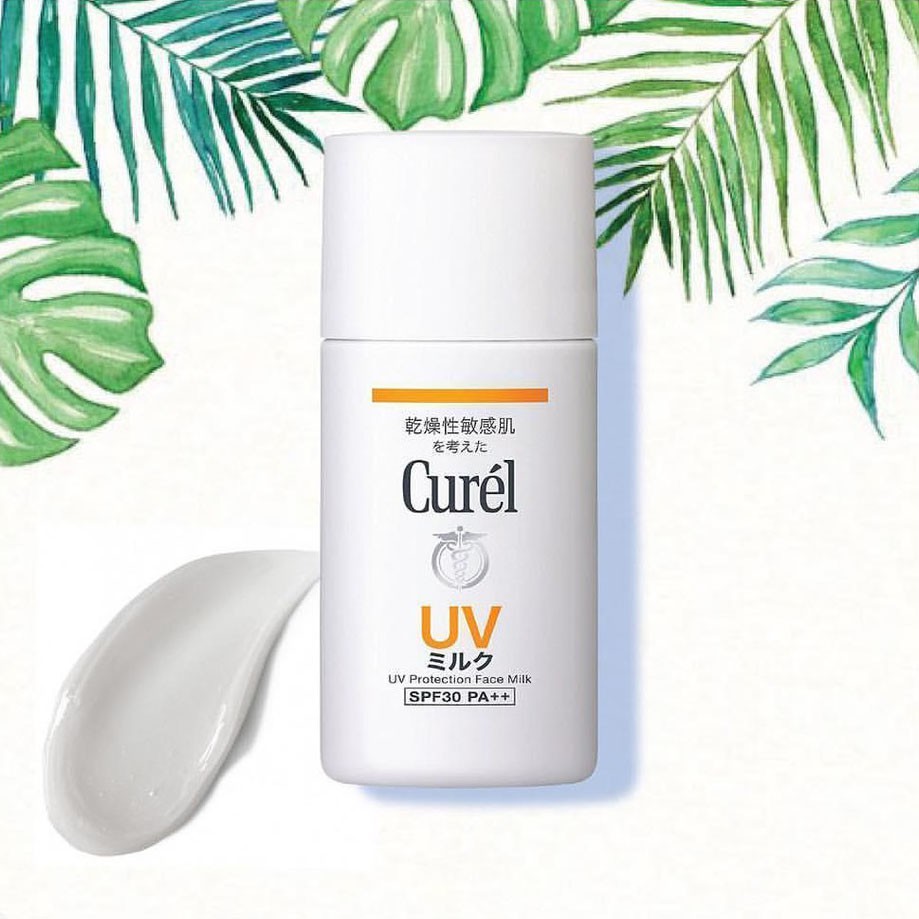 Combo Curél Bảo Vệ Da (Sữa Chống Nắng UV SPF 30 PA++ 30ml Tặng Xịt Dưỡng Da Cấp Ẩm Chuyên Sâu 60g)