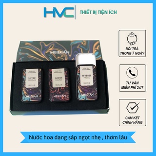 Nước hoa khô nam nữ combo 3 mùi chính hãng dạng sáp Median lưu hương 12 tiếng ngọt nhẹ