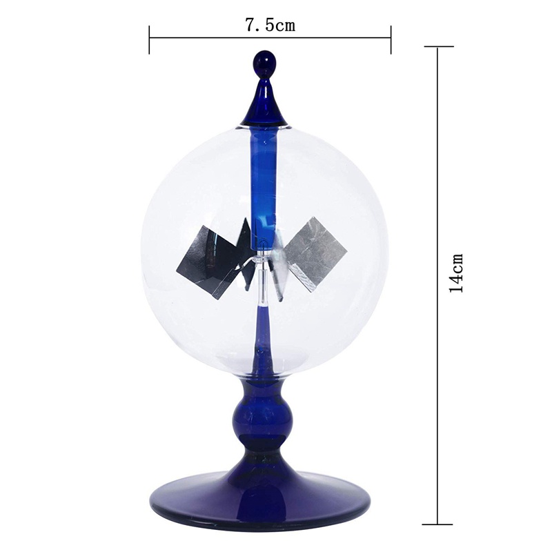Đồng Hồ Đo Năng Lượng Mặt Trời Ánh Sáng Mặt Trời Dạng Con Quay Vanes Vanes Quà Tặng Trang Trí Nhà Cửa