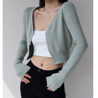 Pháp Retro Thời Gian Cô Gái Mềm Mại Cao Cấp Cô Gái Áo Cardigan Dệt Kim Ngắn Màu Trơn Cổ Chữ V Nút Dài Tay Áo Len Áo Len Ngắn Tay Dài Top Ba Nút Nút Áo Cardigan Áo Ngắn Mỹ Áo Khoác Áo Khoác Áo Khoác Bé Gái Cardigan