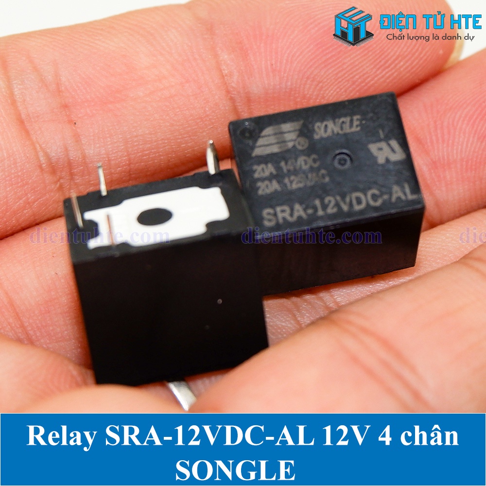 Relay SRA-12VDC-AL/CL 12V 4 chân/5 chân chính hãng SONGLE