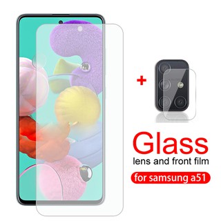 Combo Kính cường lực Samsung Galaxy A31, A51, A71 hiệu Glass Pro không full màn hình + Dán chống xước Camera sau