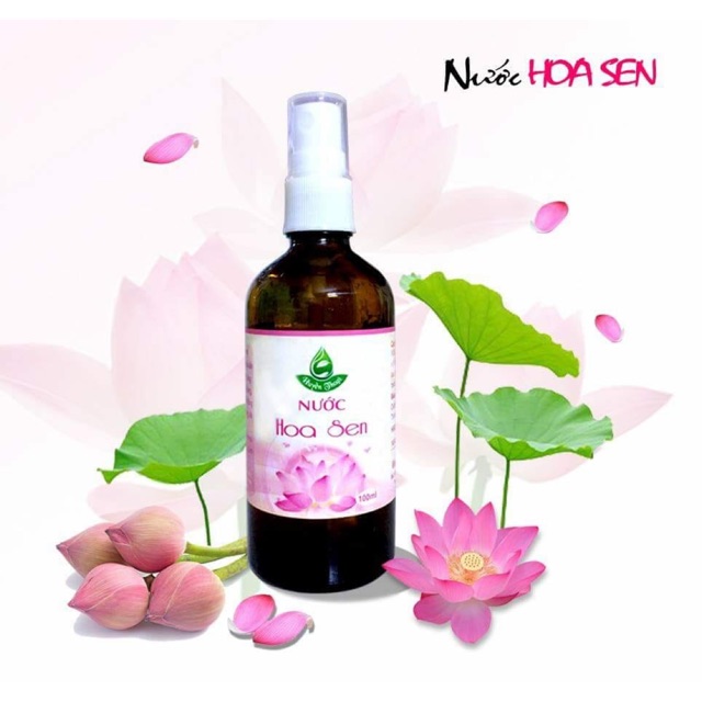 (HCM) NƯỚC HOA SEN/ XỊT KHOÁNG/ TONER HOA SEN HUYỀN THOẠI - bobashop.vn