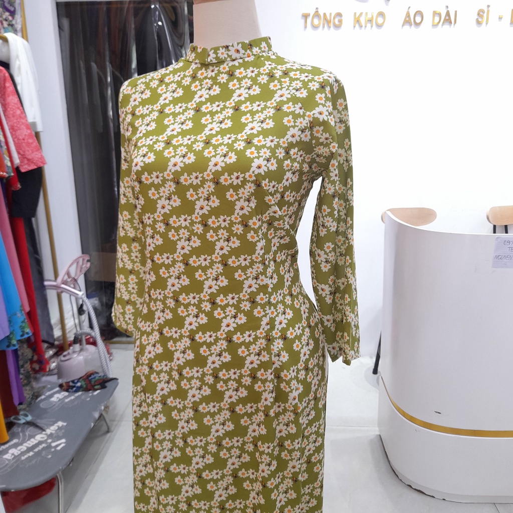 Áo Dài Đẹp 2022, Áo Dài Thiết Kế, In 3D- Mã H74