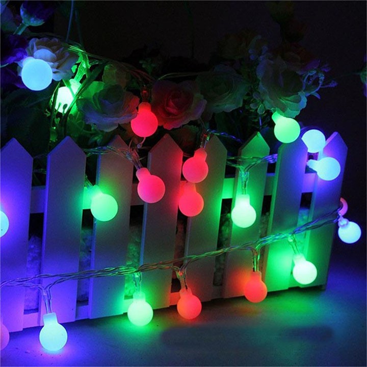 Dây đèn LED chớp tắt đủ màu kiểu bi chớp nháy siêu lung linh