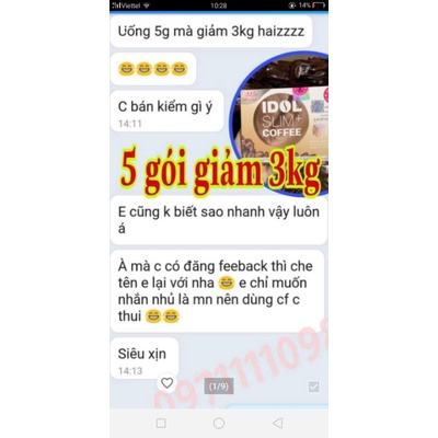 Cà phê giảm cân cực mạnh Idol Slim Coffee