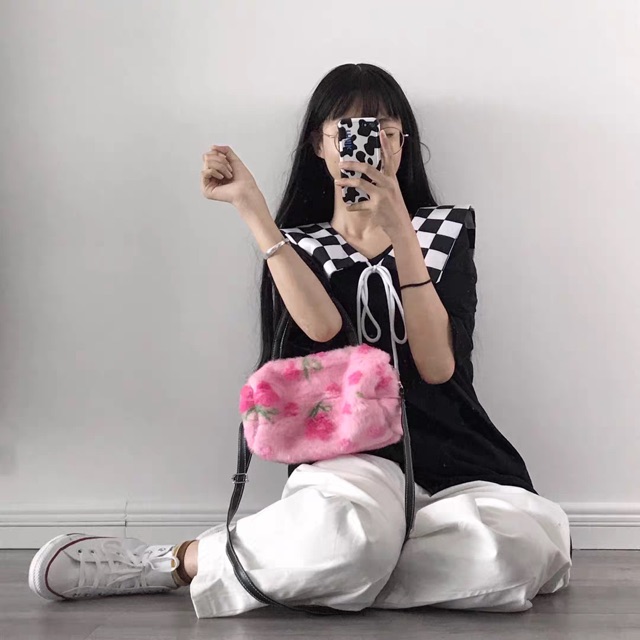 [HÀNG ORDER] Túi xách lông xinh xắn style Hàn Quốc