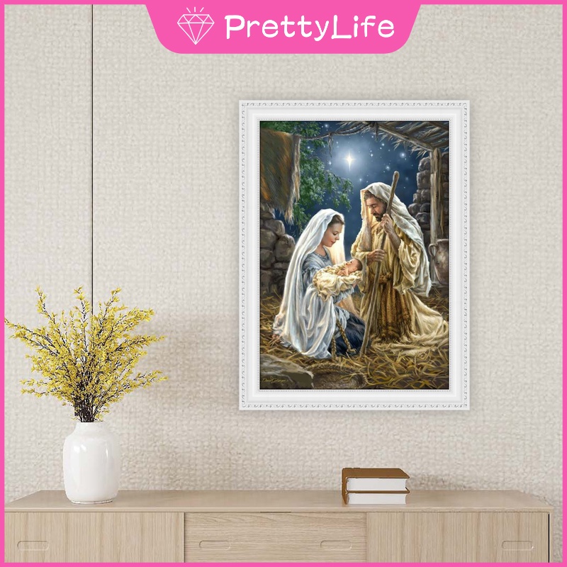 Bộ tranh đính đá 5D họa tiết độc đáo kích thước 30x40cm DIY dùng trang trí