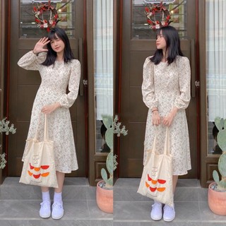 VÁY HOA CỎ VINTAGE DÁNG DÀI (ảnh thật/hàngsẵn)VÁY HOA CỎ VINTAGE DÁNG DÀI (ảnh thật/hàngsẵn)