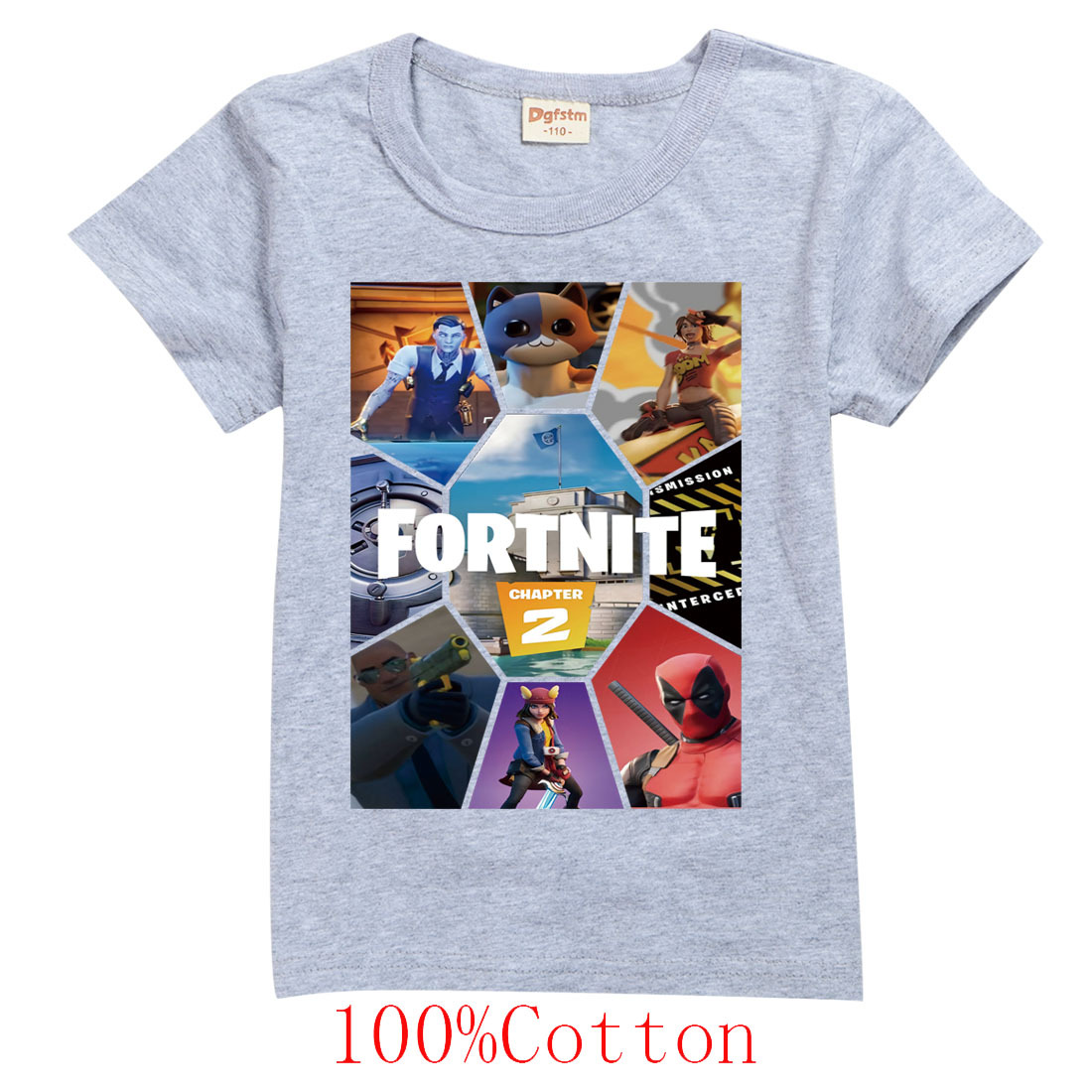 Áo Thun Tay Ngắn In Hình Fortnite Trẻ Trung Cho Bé Trai