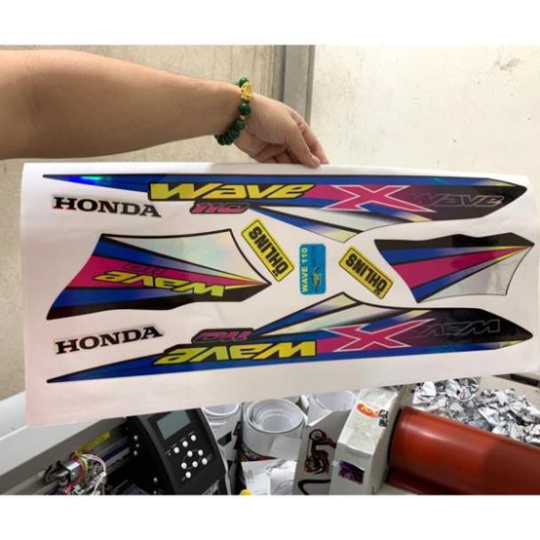 Tem Chế Wave 7 Màu Ánh Tím 882734 Cán 3 Lớp Chống Phai