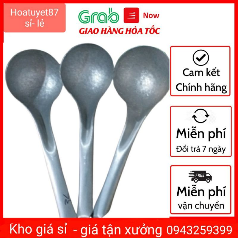 Muôi múc phở - canh - cháo bằng nhôm gò loại to đầy dặn