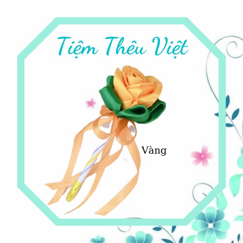 Bút Hoa ❤️FREESHIP❤️ [BUTHOA] Bút Gắn Hoa Ruy Băng / Quà Tặng