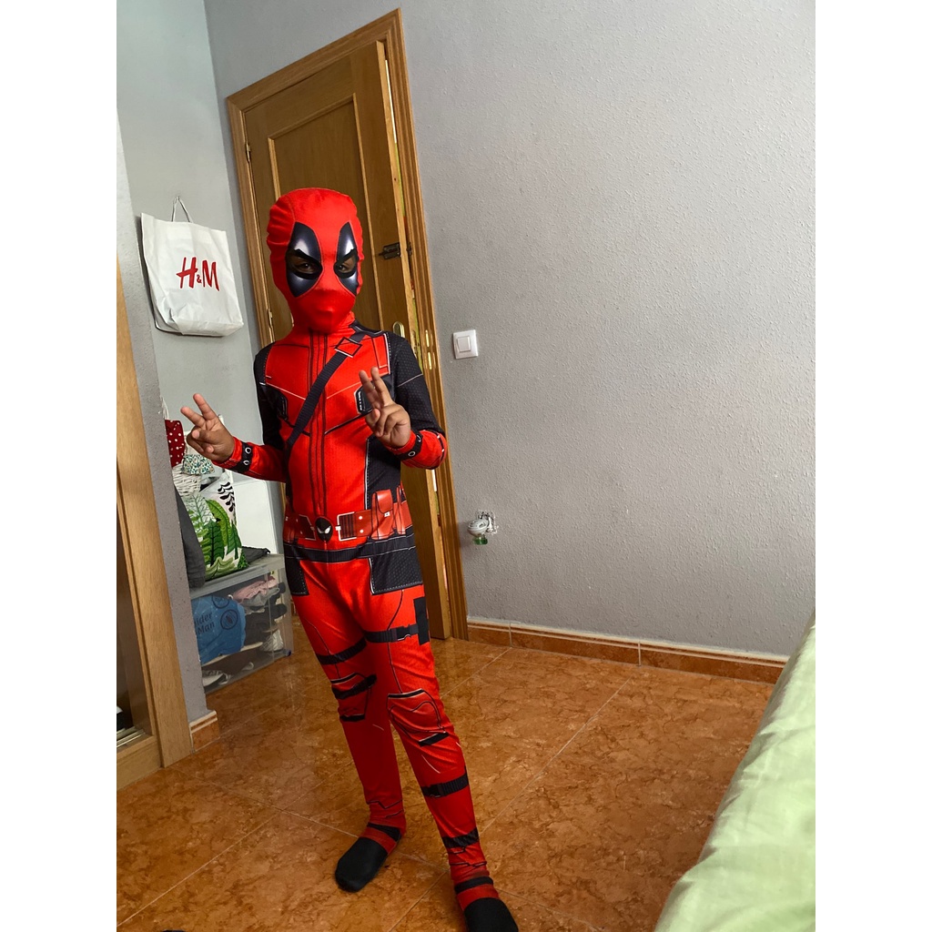 Bộ trang phục hóa trang nhân vật Deadpool dành cho người lớn/ trẻ em nhân dịp Halloween