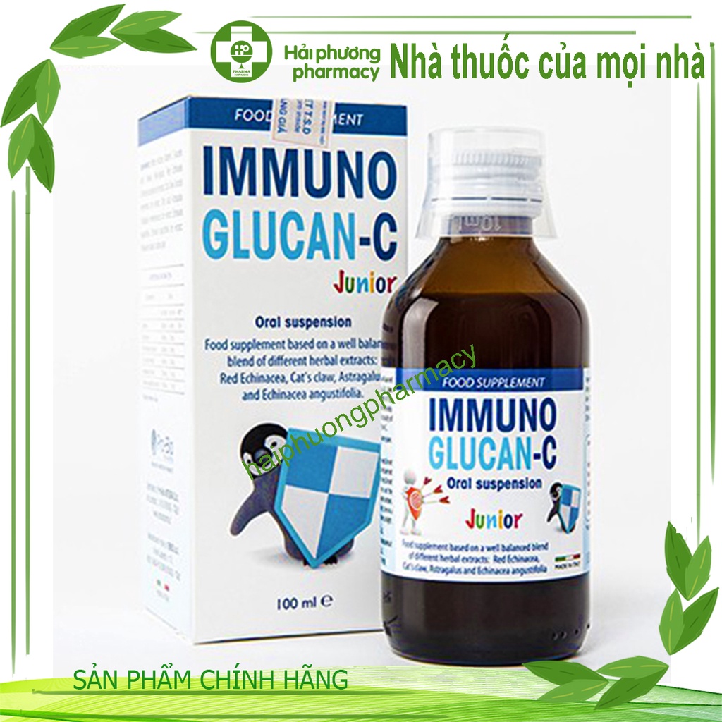 Immuno Glucan-C - Giúp tăng sức đề kháng, chống nhiễm trùng , suy giảm miễn dịch (Chai 100ml)