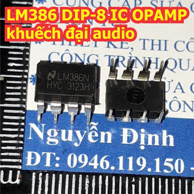 10 con LM386N LM386 386 DIP-8 IC OPAMP khuếch đại audio kde1385