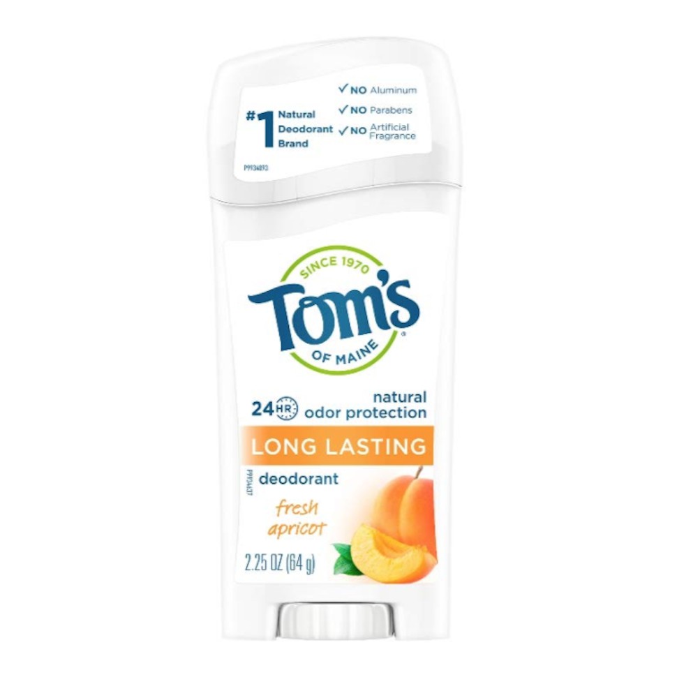 Lăn khử mùi dạng sáp hương đào Tom's of Maine Long Lasting Natural Deodorant Fresh Apricot 64g (Mỹ)