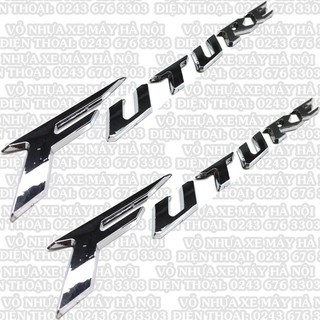 Cặp tem chữ nổi FUTURE màu trắng