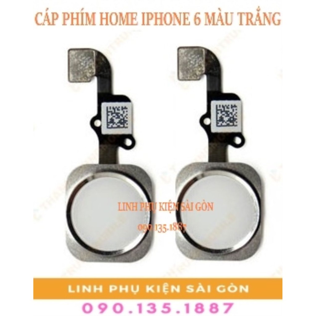 CÁP PHÍM HOME IPHONE 6 MÀU TRẮNG