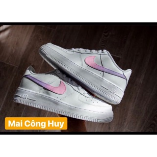 Giày force 1 custom ping color