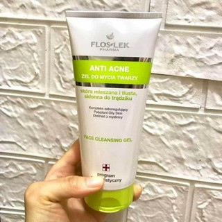 Sữa rửa mặt diệt khuẩn cho da dầu mụn Flos 200ml