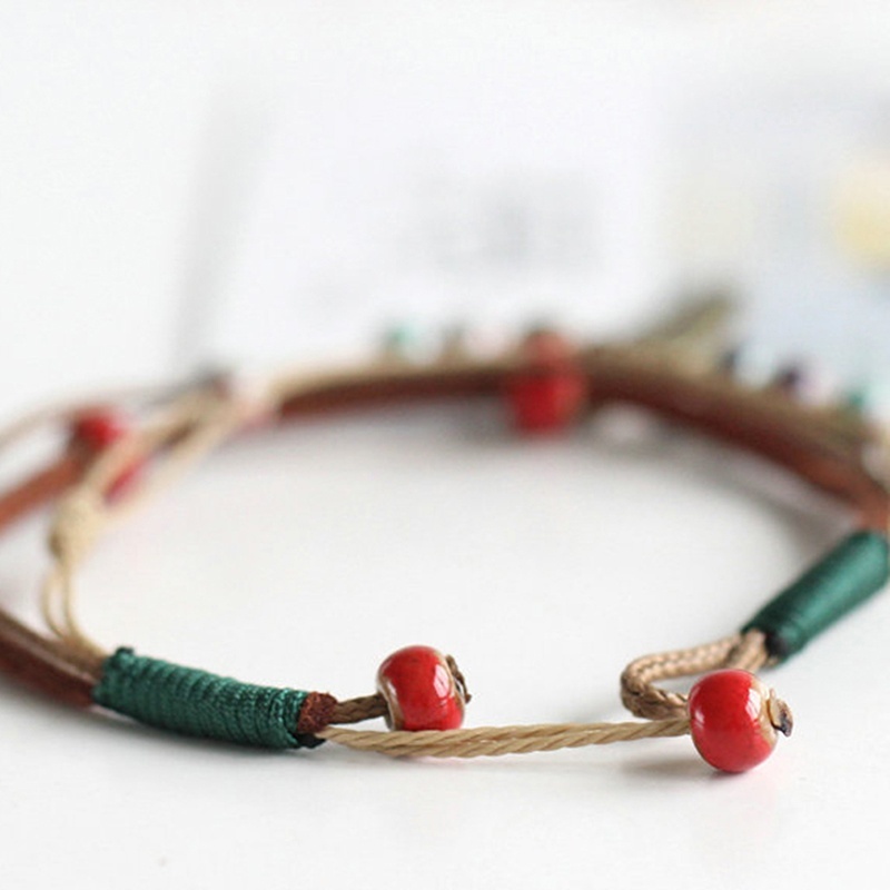 Vòng Tay Dây Kết Hạt Gốm Sứ Có Thể Điều Chỉnh Kích Thước