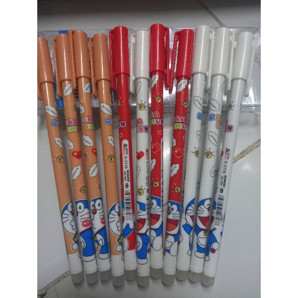 Hộp 12 cây bút gel thần kì viết xóa được DORAEMON