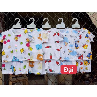 Bộ cộc tay cotton giấy cho bé size đại từ 15-25kg bé trai bé gái mùa hè mát mẻ