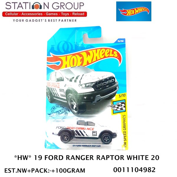 Hot Wheels Mô Hình Đồ Chơi Xe Hơi Ford Ranger Raptor White 20 19