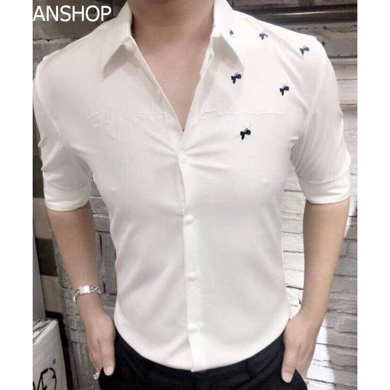 Áo Sơ Mi Nam In Hình,Kẻ Sọc Cao Cấp Không Nhăn Khi Giặt Máy,sơ mi nam đẹp