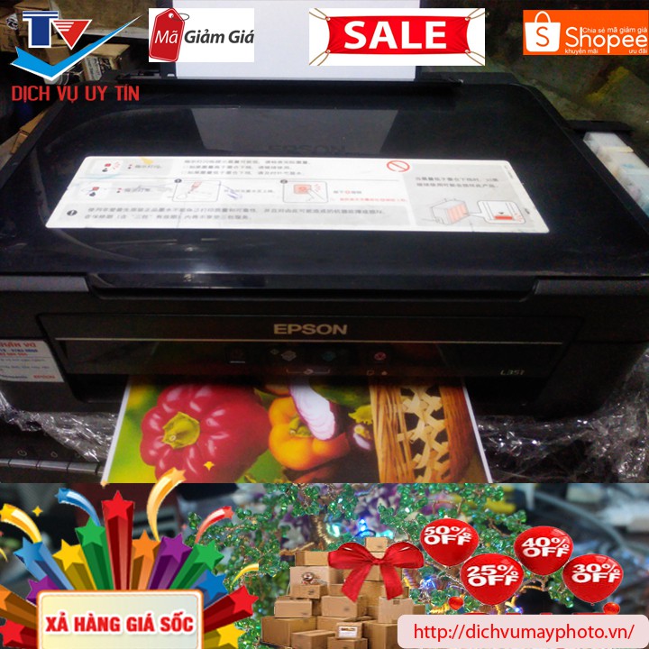 [Mã 159ELSALE hoàn 7% đơn 300K] Máy in phun màu cũ đa năng Epson L211 L210 L220 máy đẹp