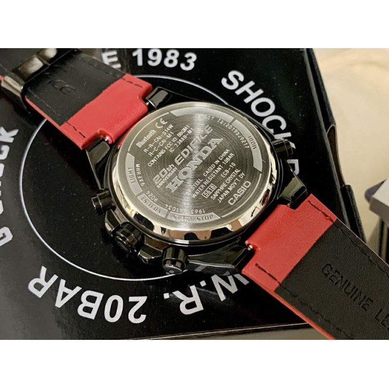 Đồng hồ nam casio edifice ECB-10HR  Màu Đỏ , Size 45mm , Fullbox