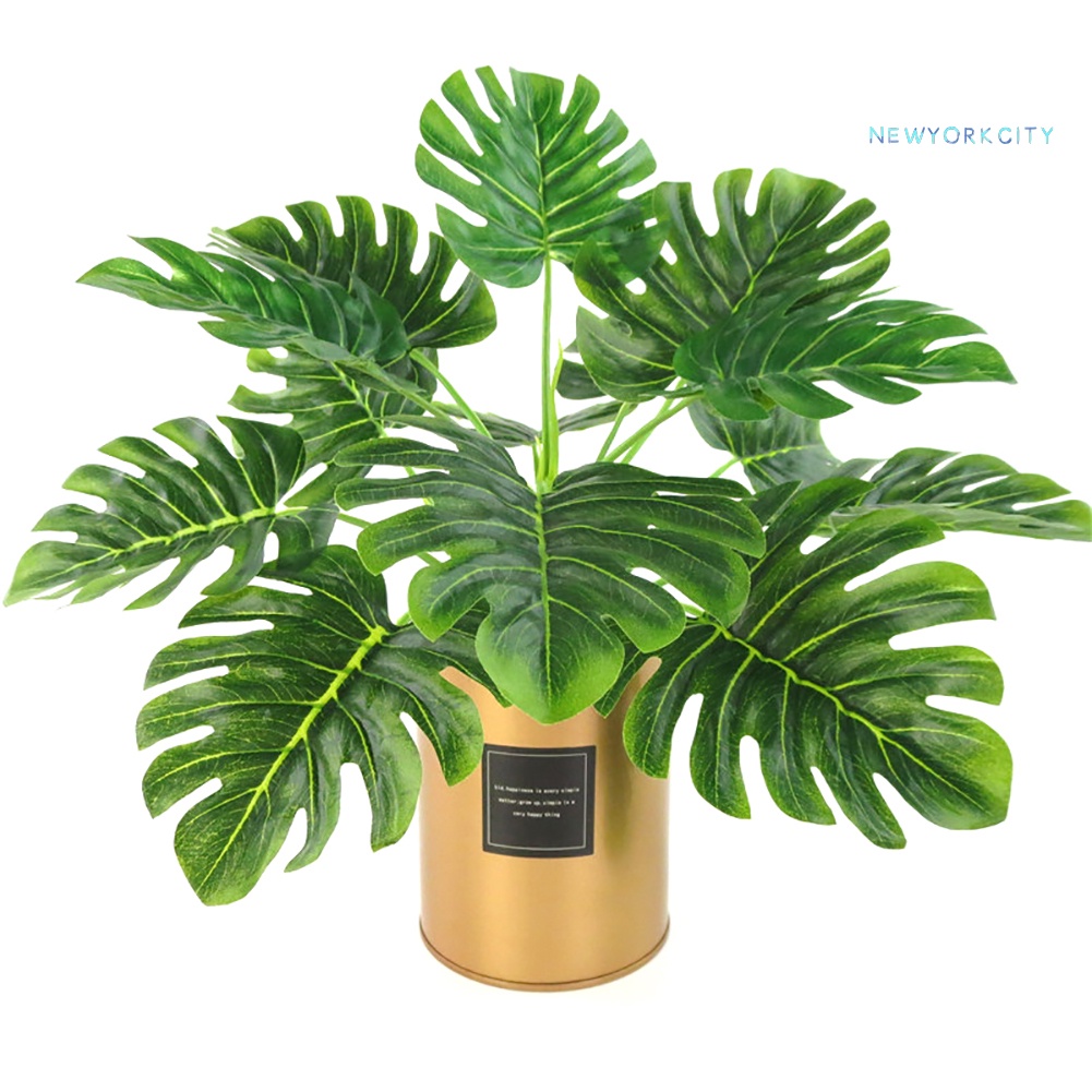 1 Cây Monstera Nhân Tạo Dùng Cho Trang Trí Tiệc Cưới, Nhà Hàng, Khách Sạn