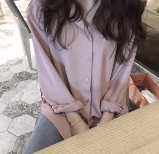 Áo Sơ Mi Kiểu Hồng ( Kèm Hình Thật )