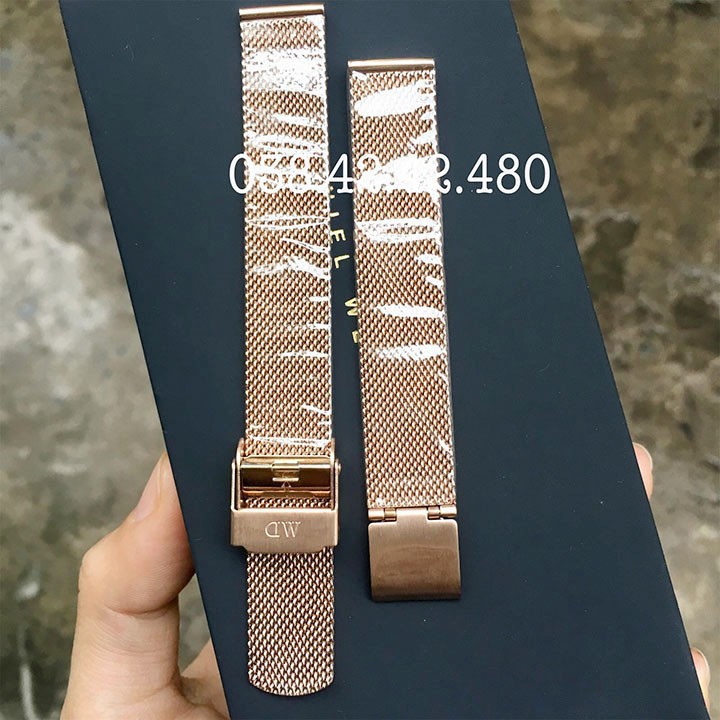 Dây đồng hồ lưới thép không gỉ Dw case 32mm, 36mm, 40mm