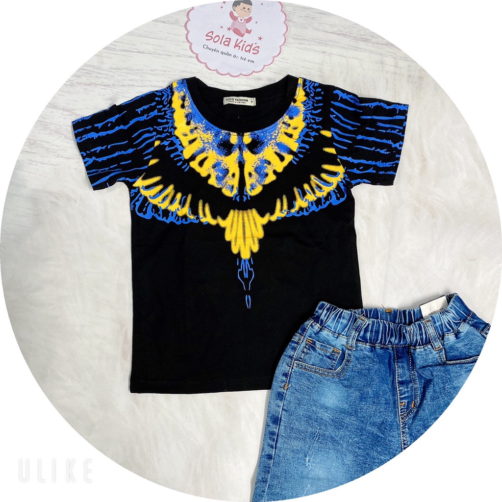 Áo thun đôi cánh đại bàng -đen