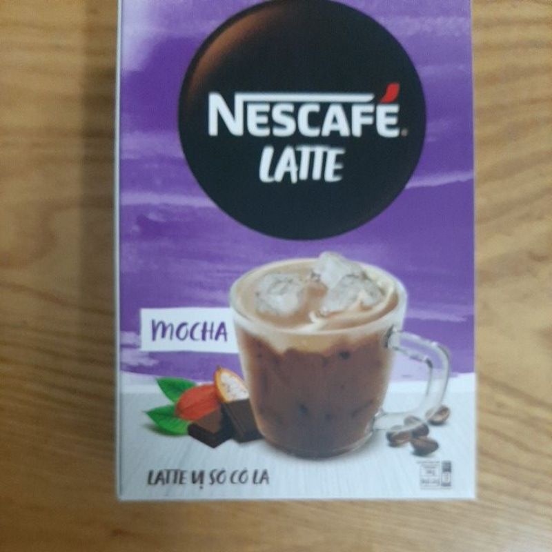 Hộp2 gói Nescaffe latte sữa hạt mocha latte vị socola