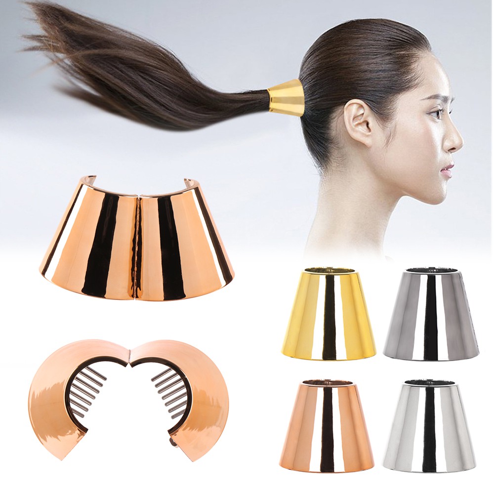 Kẹp Tóc Tròn Thắt Bím Nhiều Màu Phong Cách Punk Cổ Điển Dành Cho Nữ