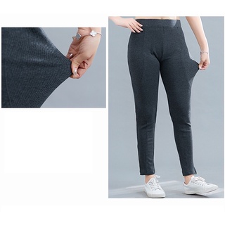 Quần legging thun big size màu xám dài size đại 80-120kg