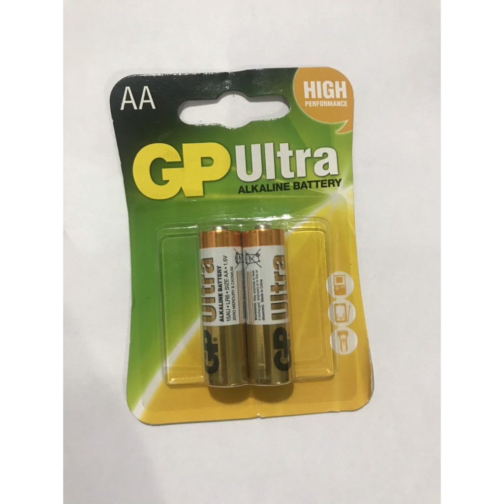 ( Hàng Tốt ) 1 vỉ 2 Viên Pin GP Ultra Alkaline AA 15AU-012