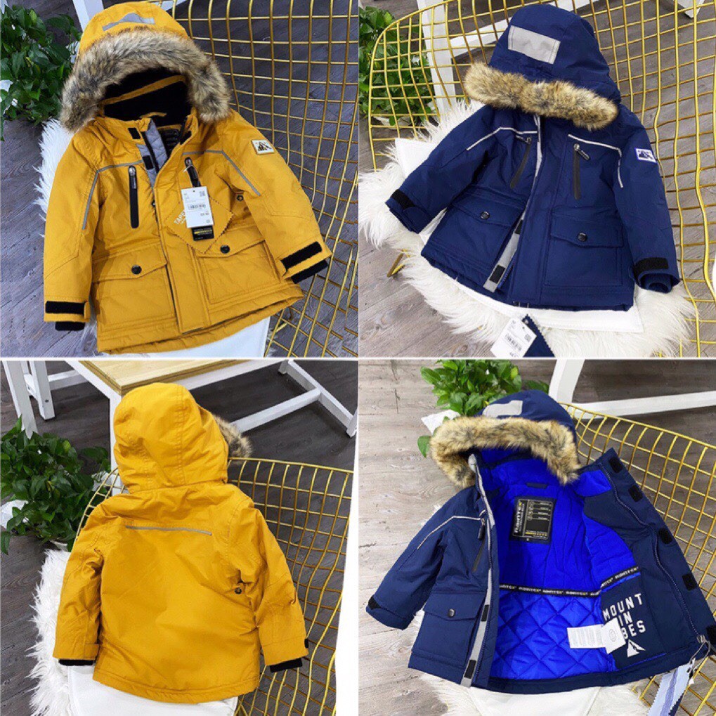 Áo Parka kaki gió siêu xịn sò, size 12-30kg ( kèm ảnh + video)