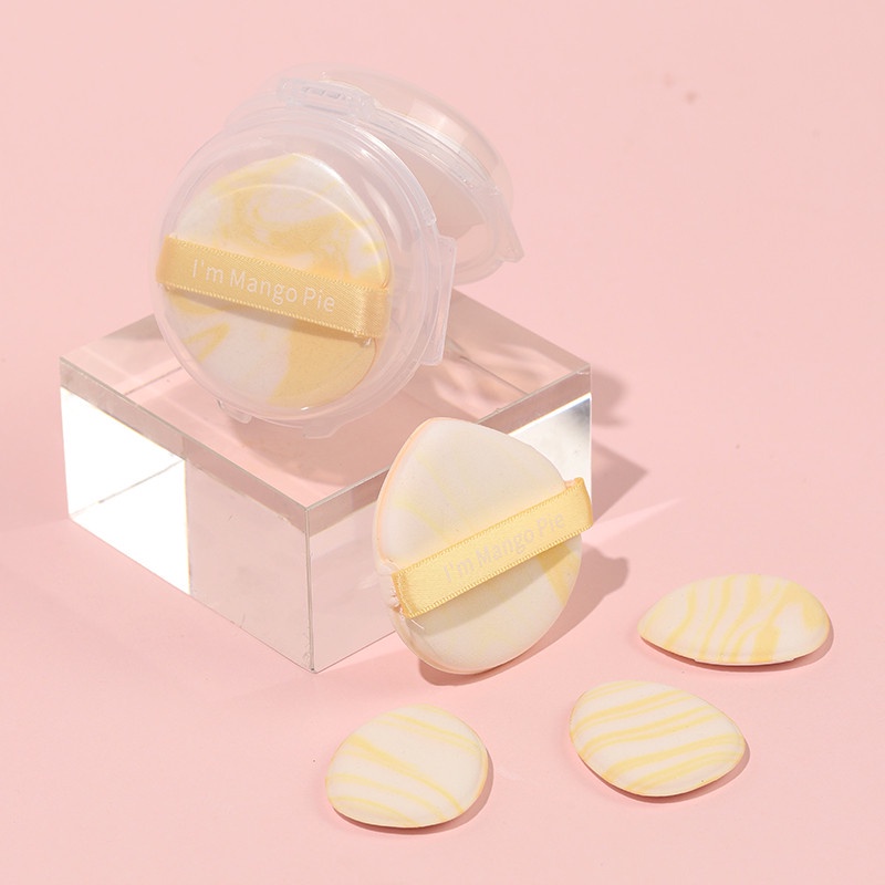 Set 4 Mút Tán Kem Nền Mini Siêu Mềm Nhiều Màu Sắc