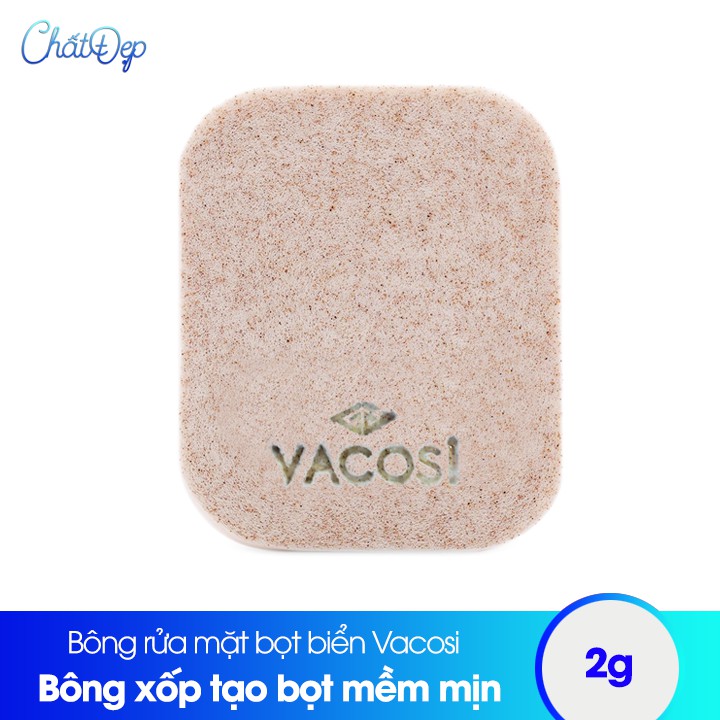 Bông rửa mặt bọt biển Vacosi BP26